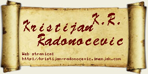 Kristijan Radonoćević vizit kartica
